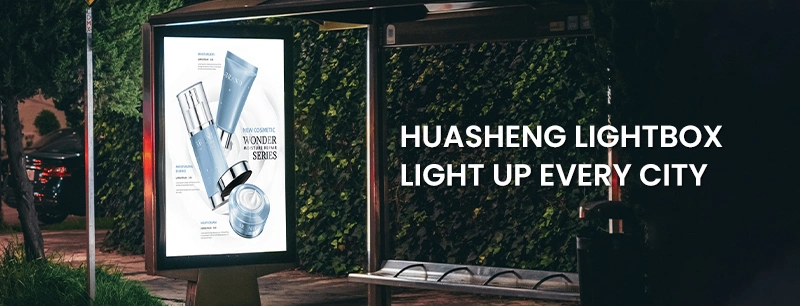 Huasheng Aluminum High Resolution Seg LED Frameless Fabric Lightbox Frame