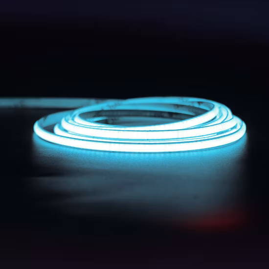 480 Chips pro Meter, DC 24 V, 8 mm, 2700 K, 3000 K, 4000 K, 6500 K, Rot, Grün, Blau, keine Lötpunkte, flexibler COB-LED-Lichtstreifen