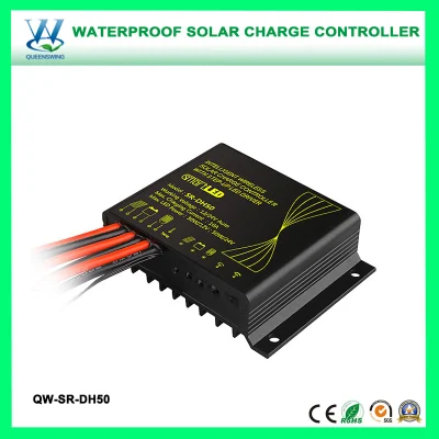 10A wasserdichter intelligenter kabelloser Straßenlaternen-Solarbatterie-Controller mit LED-Treiber (QW