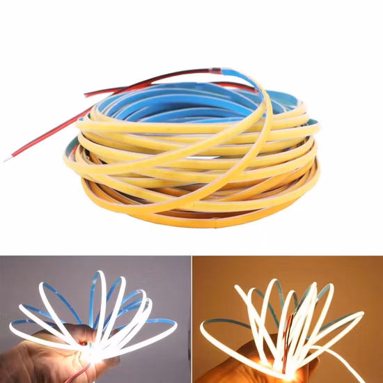 Hohe Helligkeit, keine Punkte, DC24V, 504 LEDs, flexibles COB-LED-Lichtband